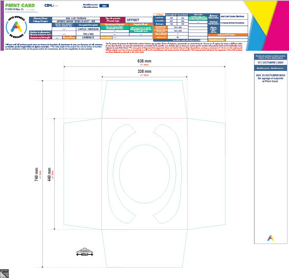 (1404) CAJA TARDAN SOMBRERO (GRANDE)  (INCLUYE SOPORTE INTERNO PARA SOMBRERO)-(455 x 340 x 175 cm) NUEVA IMAGEN 2024