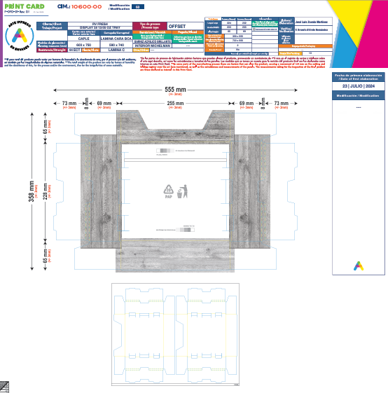 ITEM-C0038 DISPLAY 38 12/5 OZ TRAY CHAROLA