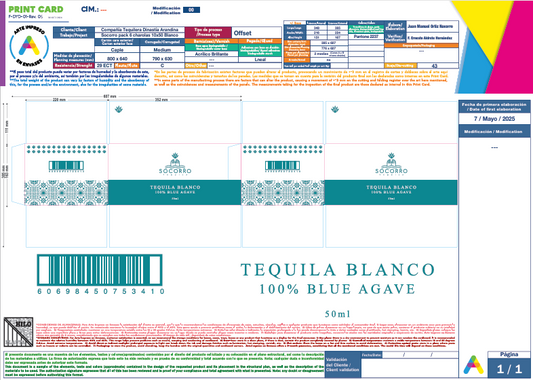 SOCORRO BLANCO PARA 6 CHORALAS DE 10 BOTELLAS DE VIDRIO CON 50 ml CADA UNA
